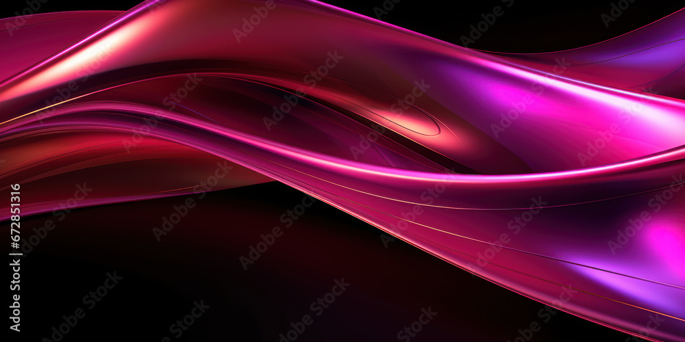 Metallic pink curves intertwine in a close-up abstract. Metallic pink curves intertwine in a close-up abstract.