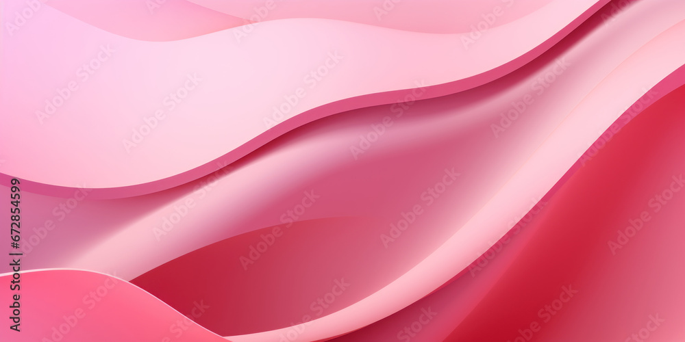 Fototapeta premium Delicate pink waves forming a graceful paper-like.