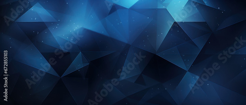 Rich blue polygons intricately arranged.