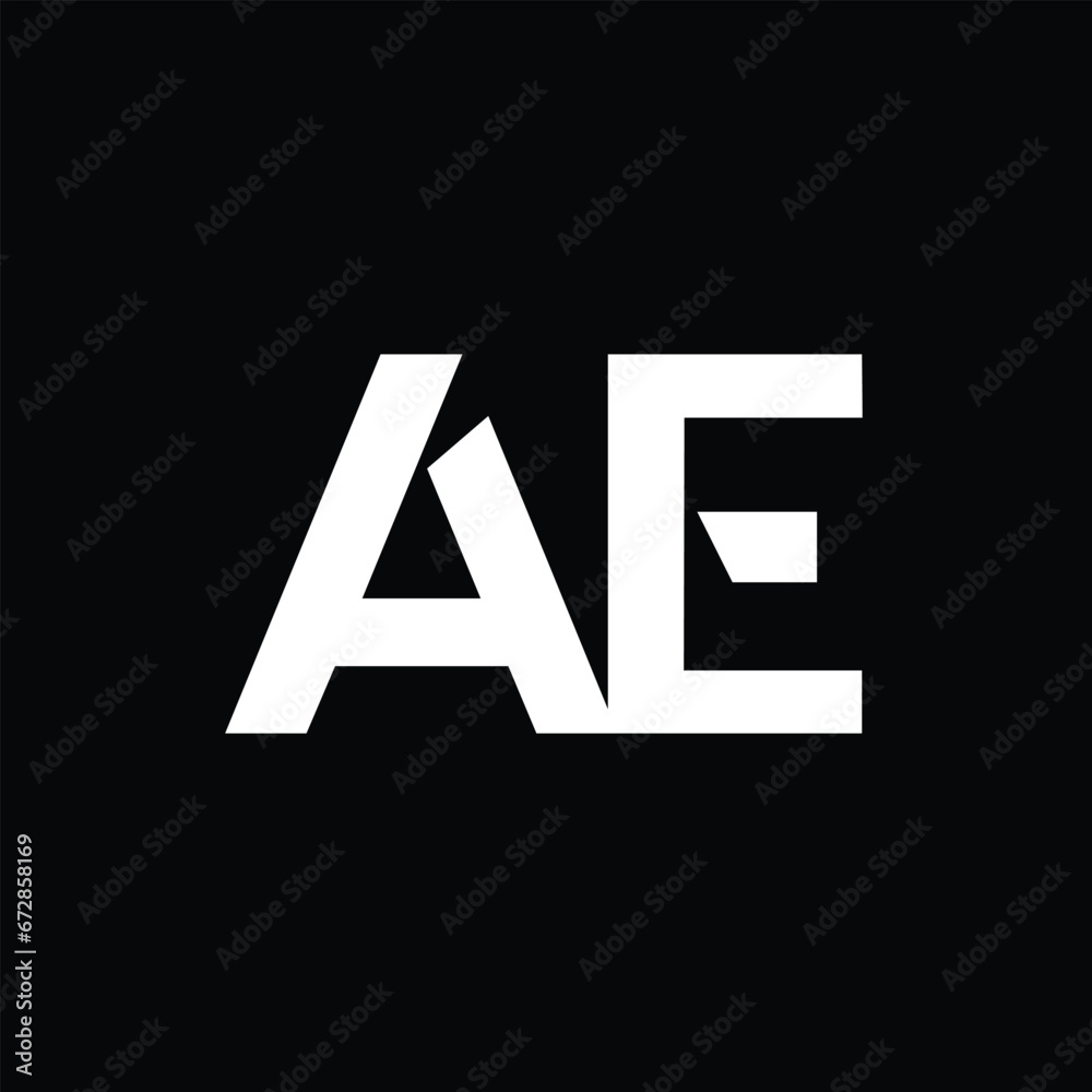 AE letter logo design and monogram logo AE letter logo design and monogram logo