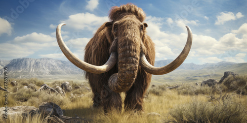 Majestic mammoth in natural habitat.