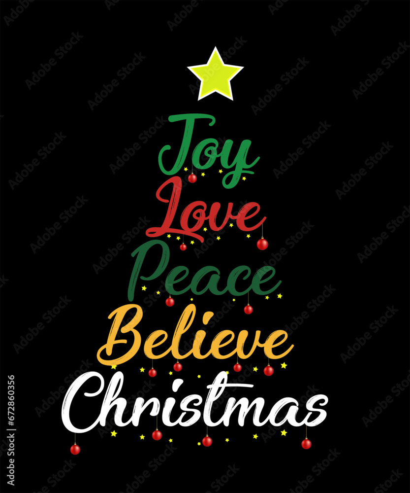 Christmas tree from motivational words Christmas tree from motivational words
