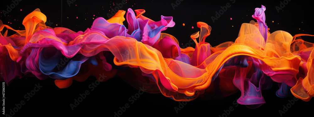 Creative abstract of fluid inks.