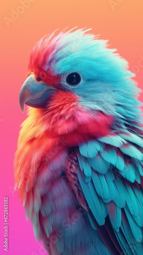 Pastel Beautiful and Lovely Bird

