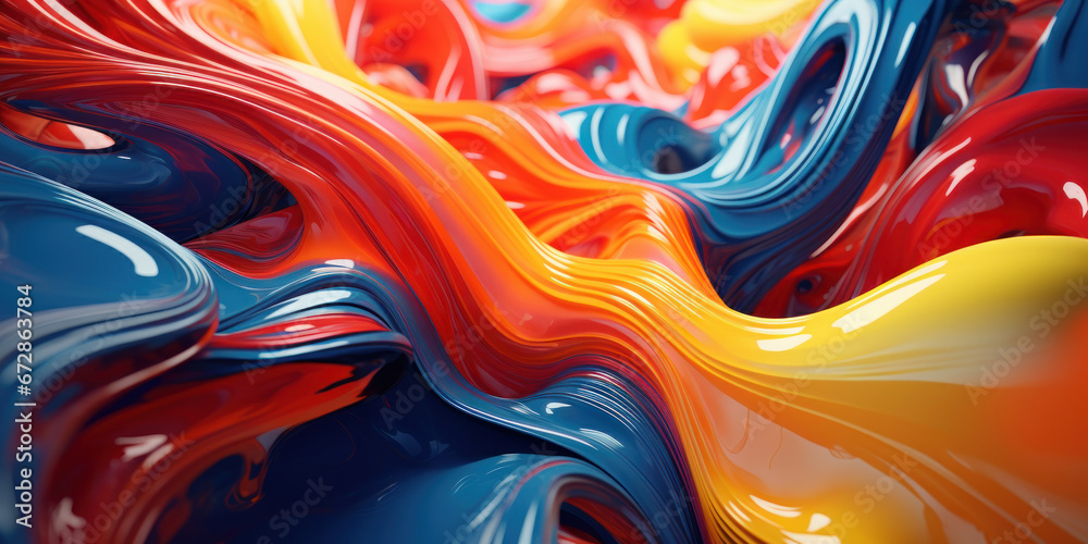 A mesmerizing display of 3-D extruded liquid art. A mesmerizing display of 3-D extruded liquid art.