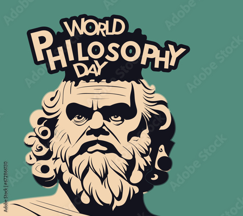 World Philosophy Day - vector illustration