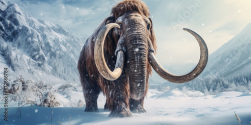 Mammoth in the wild.