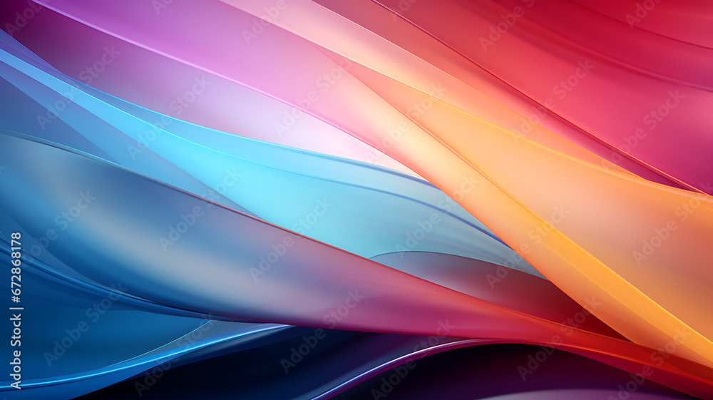 Fototapeta premium Colorful abstract gradient glowing stripes and structures