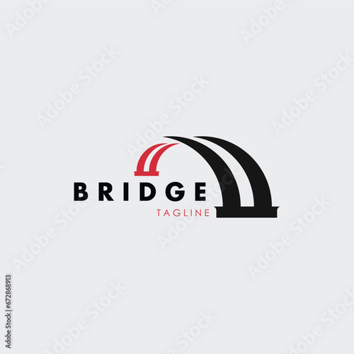 bridge logo vector illustration design