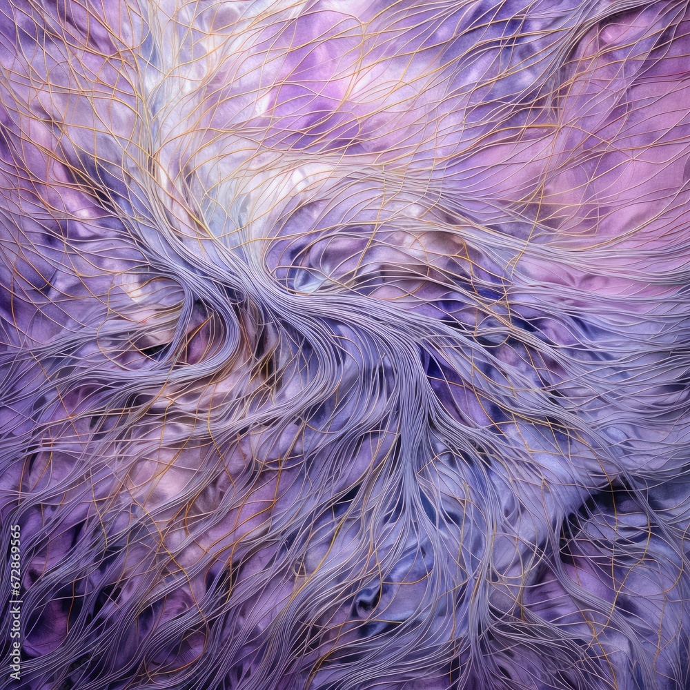 Obraz premium Lavender and silver threads weaving a tapestry of dreams