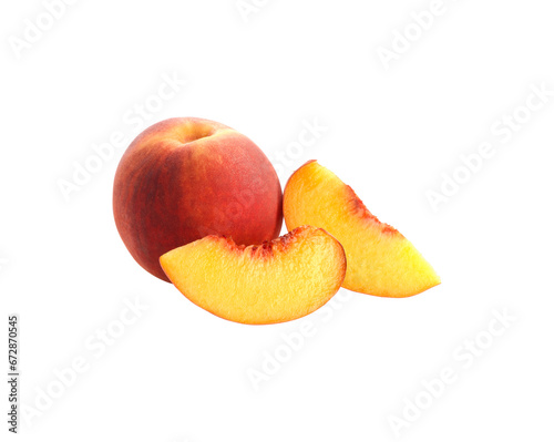 peach on transparent background