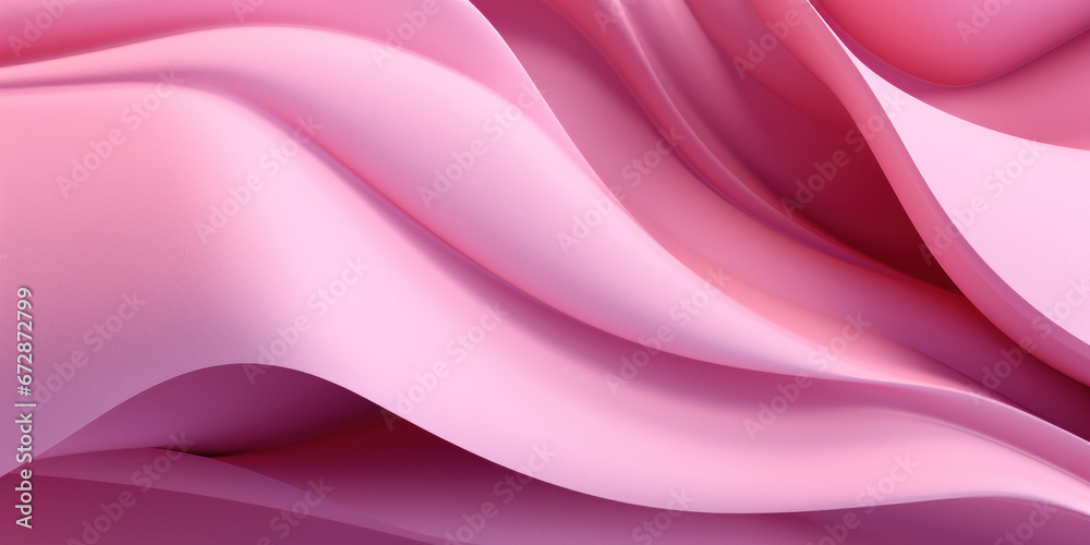 Fototapeta premium Softly undulating pink paper textures.