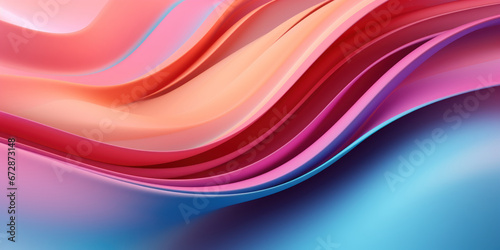 Elegant wavy formations of ribbons in a surreal 3D.