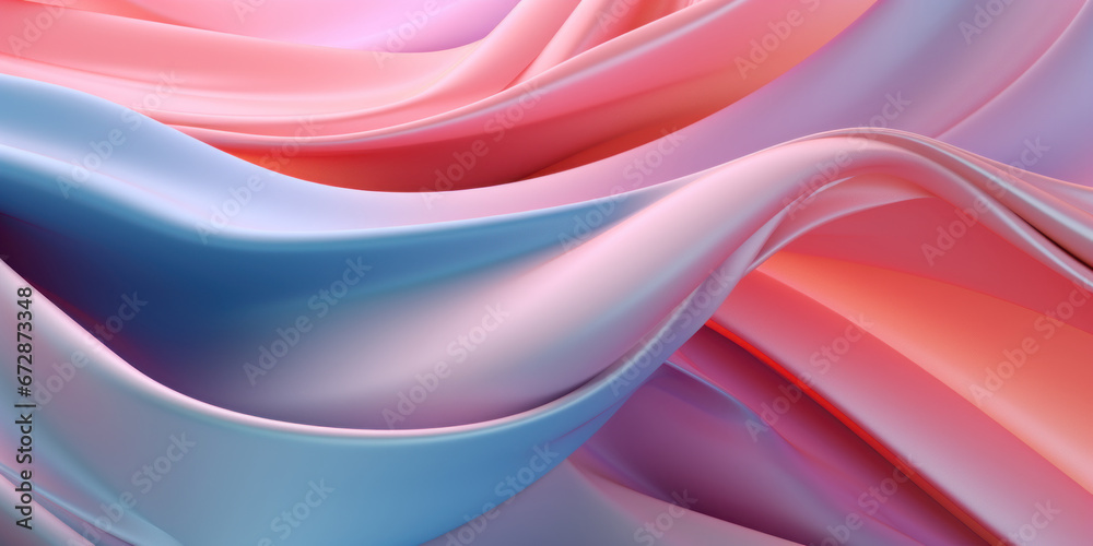 Elegant wavy formations of ribbons in a surreal 3D. Elegant wavy formations of ribbons in a surreal 3D.