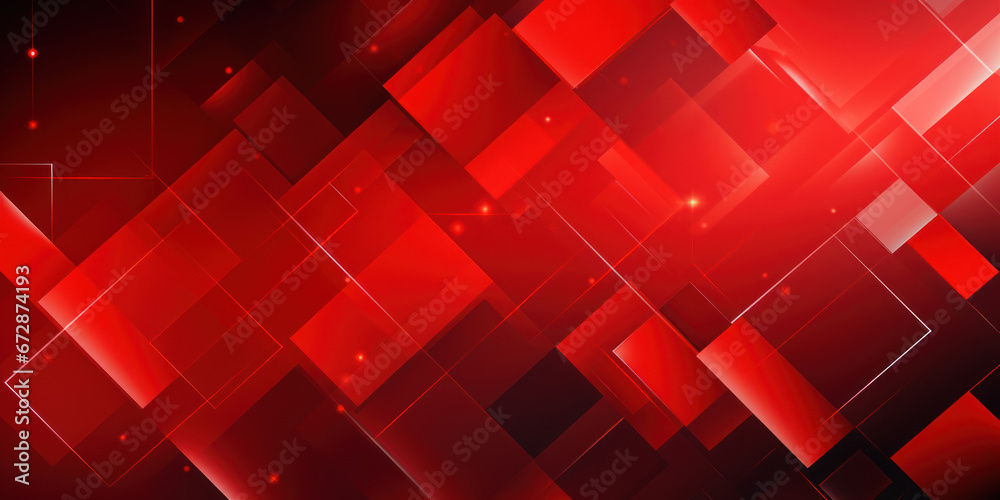 Luminous red abstract with layered geometric patterns. Luminous red abstract with layered geometric patterns.