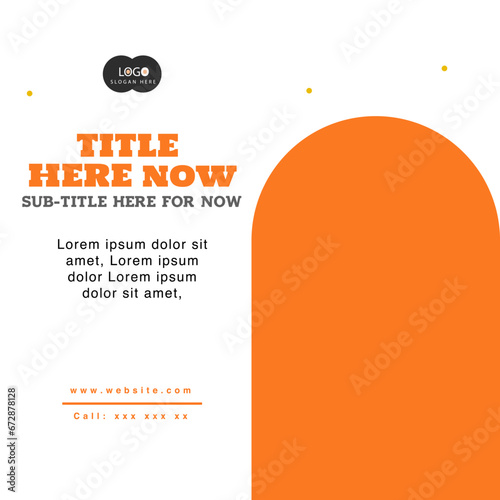 Social media lines banner photo frame, images frame for minimal vibes banners website, online store, oster, order, food and beverage, juice, fruit, colorful vector design element