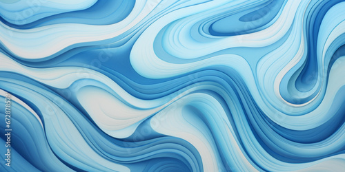 abstract delicate background with soft curved lines in blue tones