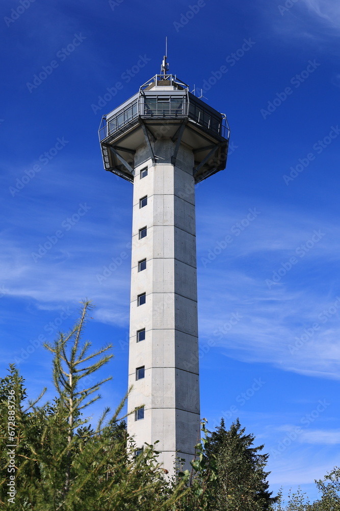 Blick auf den Hochheideturm auf dem Ettelsberg oberhalb von Willingen Blick auf den Hochheideturm auf dem Ettelsberg oberhalb von Willingen