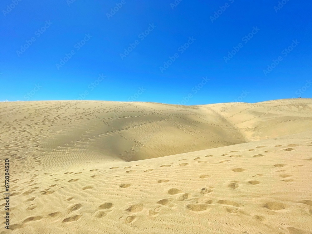 Stunning sand dunes of Maspalomas in Gran Canaria, Canary Islands Stunning sand dunes of Maspalomas in Gran Canaria, Canary Islands