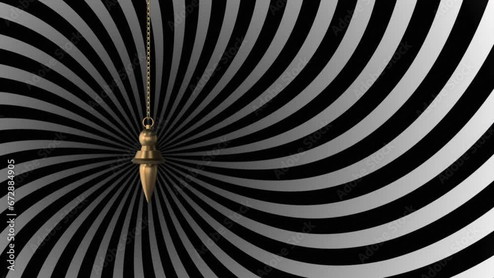 Hypnotizing using a pendulum and a swirl pattern