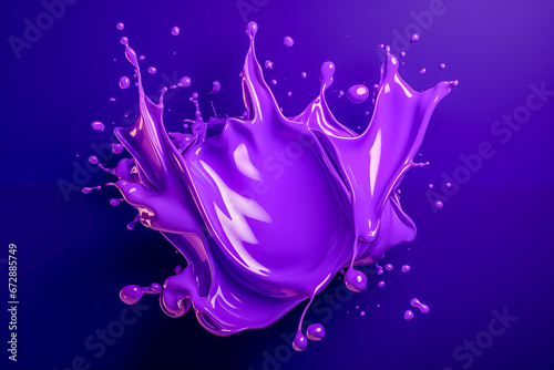Purple Paint Drop  vibrant texture