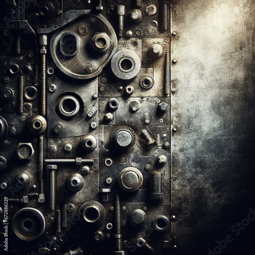 Background image of metallic and industrial texture
