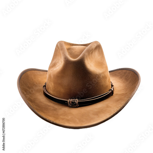 Cowboy hat isolated on white transparent background
