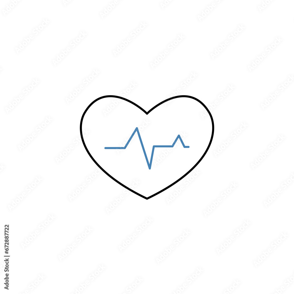Heart concept line icon. Simple element illustration. Heart concept outline symbol design. Heart concept line icon. Simple element illustration. Heart concept outline symbol design.