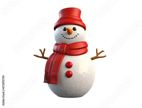 Snowman transparent background image clipart png isolated vector for Christmas decoration