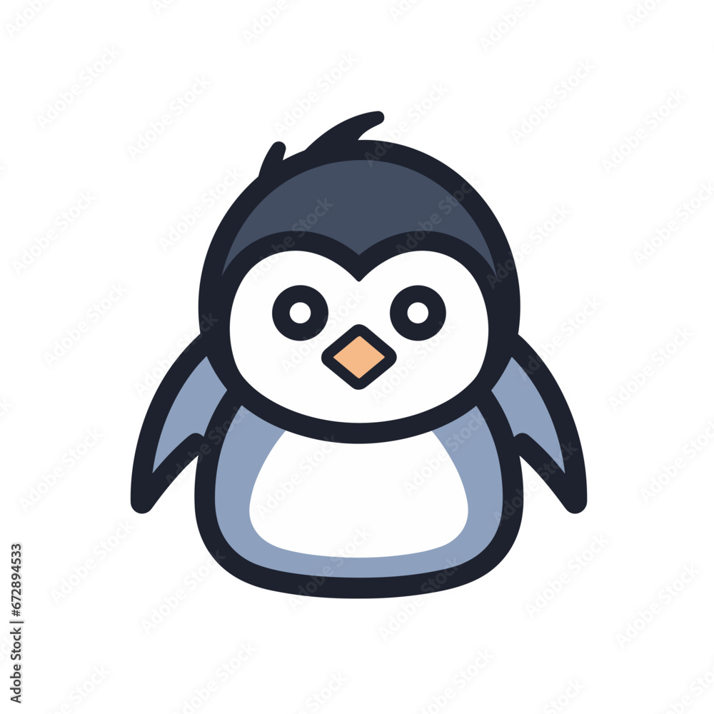 32 Zoll Blauer Pinguin Folienballon – Mit Metallischem Finish Für Geburtstag & Partys
