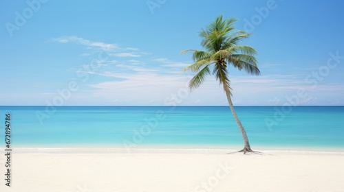 palm tree on the beach.