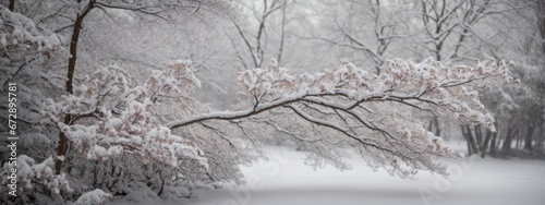 snow covered branches © hassani