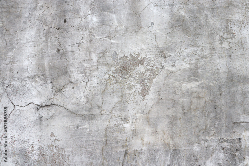 concrete rough cracks wall background - obrazy, fototapety, plakaty 