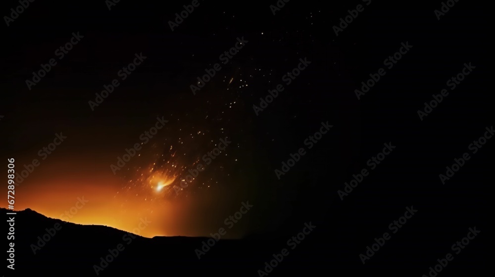 Comet falling in the Nightsky Comet falling in the Nightsky