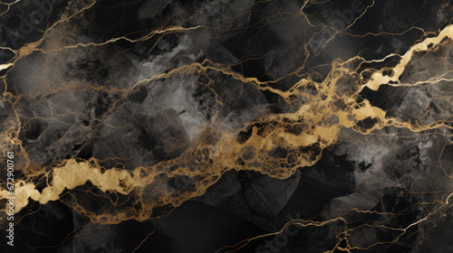 Gold and black marbe background, stone texture, design backdrop