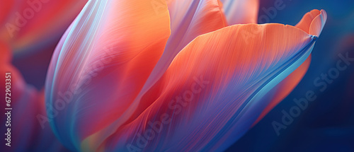 Radiant red tulip texture captured in a macro shot. © smth.design
