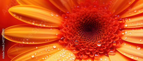 Close-up of vibrant gerbera flower.