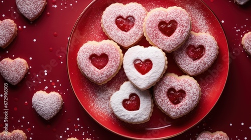 Delicious and Sweet Heart Shaped Raspberry Linzer Cookies
