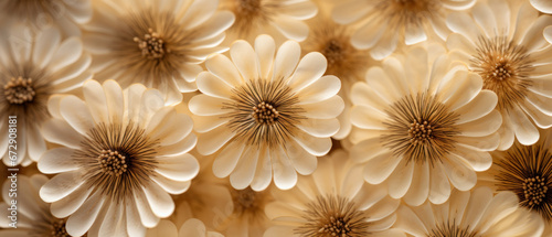 Close-up of a white daisy delicate petals. © smth.design