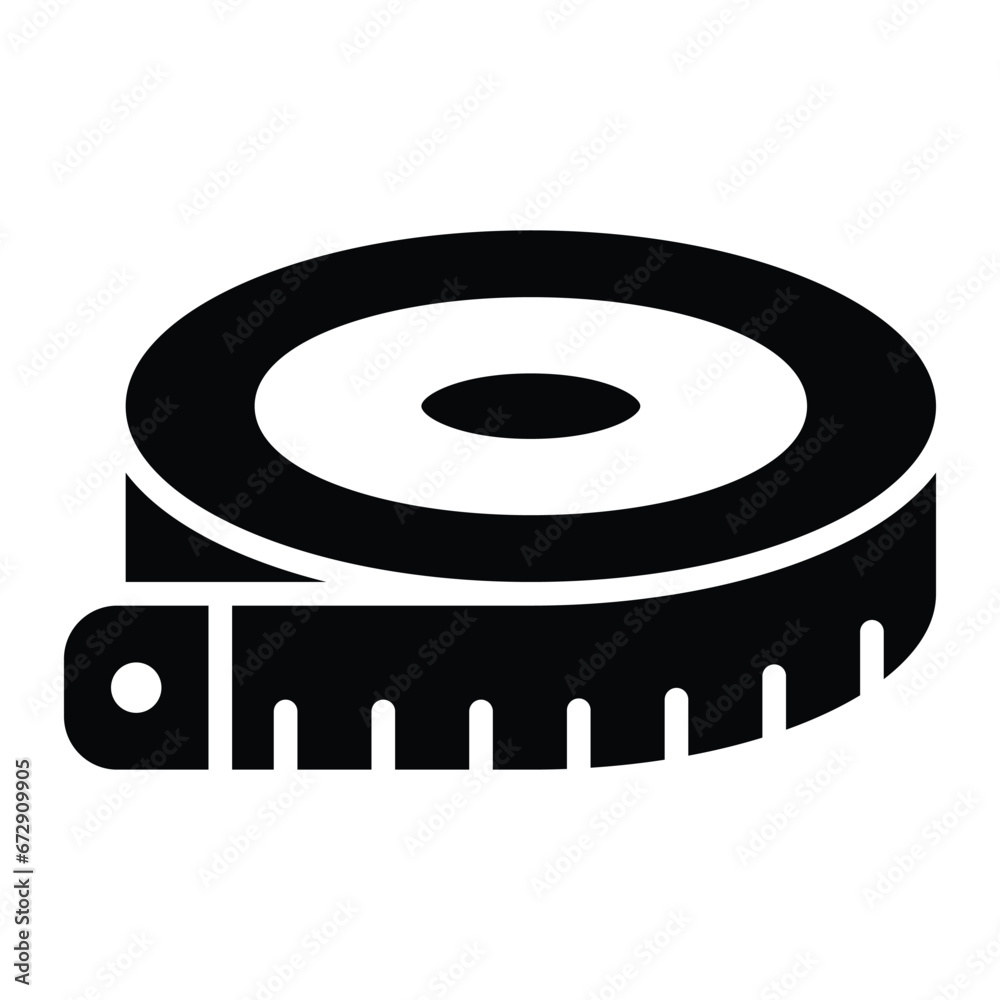 Measuring tape icon design, illustration design Measuring tape icon design, illustration design
