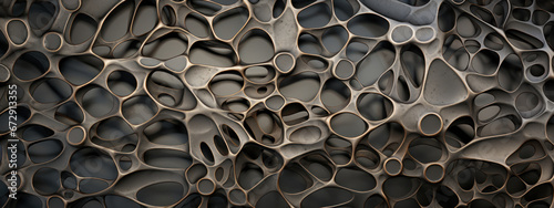 Microscopic steel texture, abstract metallic art.