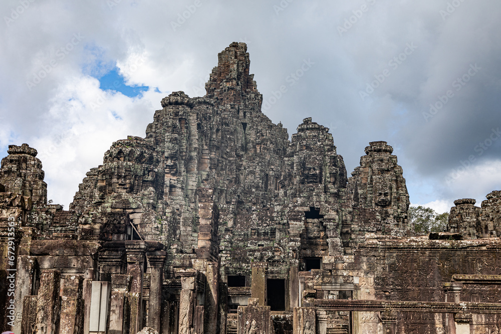 Bayon Temple just outside Siem Reap, Cambodia