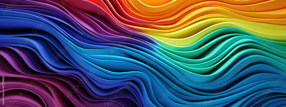 Rainbow wave texture, microscopic color blend. Rainbow wave texture, microscopic color blend.