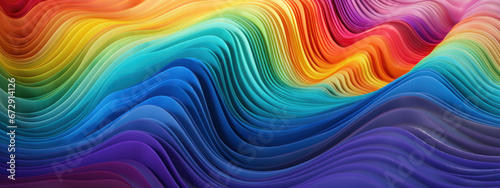 Rainbow wave texture, microscopic color blend.