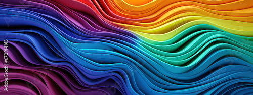 Rainbow wave texture, microscopic color blend. © smth.design