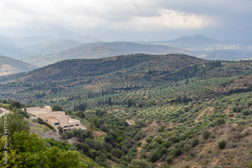 Greek landscape view