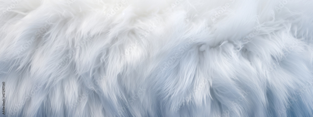 Close-up of luxurious plush white fur close-up. Close-up of luxurious plush white fur close-up.