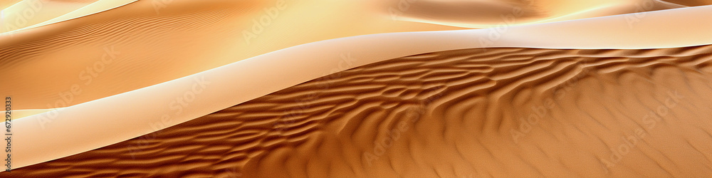 Golden desert dunes