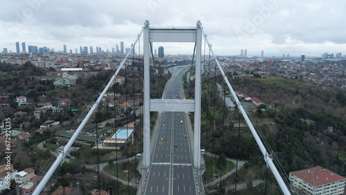 aerial view of istanbul bosphorus bridge © FATIR29