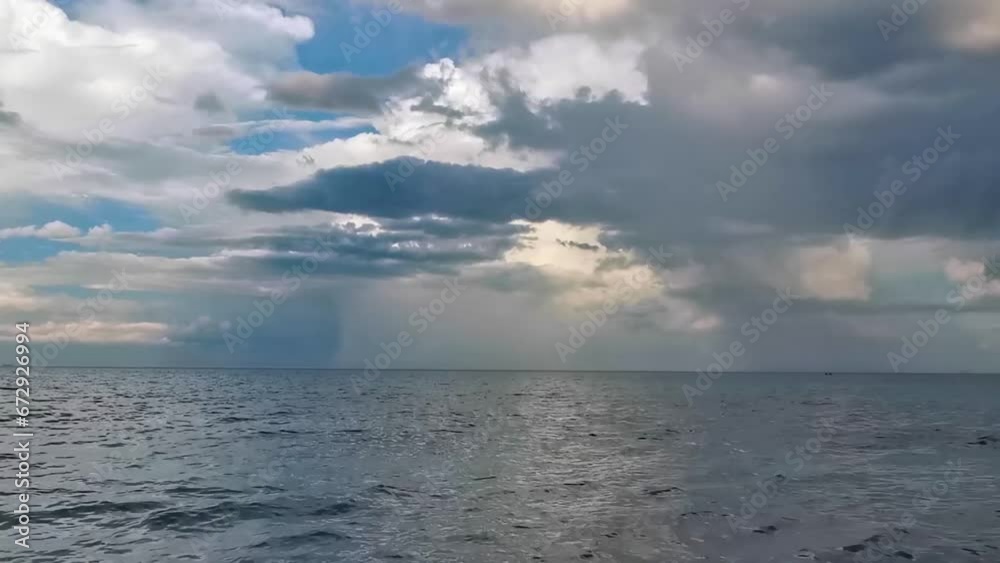 Thunderstorm strong monsoon rain hurricane gloomy clouds Playa del Carmen. Thunderstorm strong monsoon rain hurricane gloomy clouds Playa del Carmen.